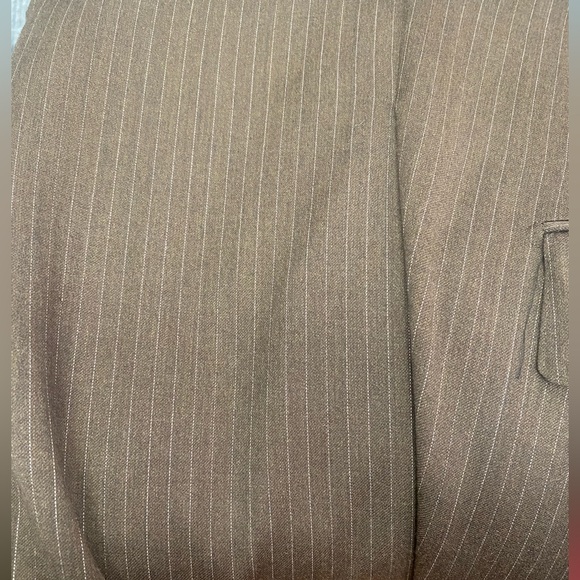 Hickey Freeman Chocolate Brown Three Button Blazer (42L) - Picture 2 of 8
